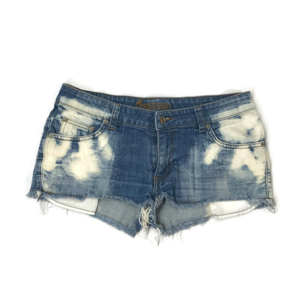 CARMAR Bleached Denim Cut Off Shorts | AA21